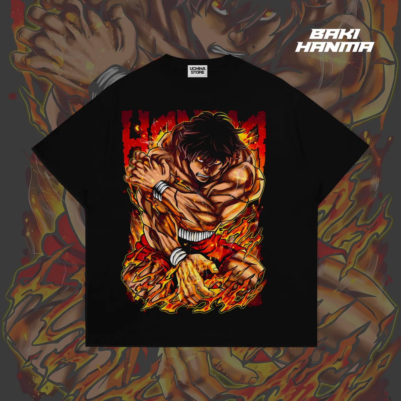 Baki Hanma Tshirt (Black)