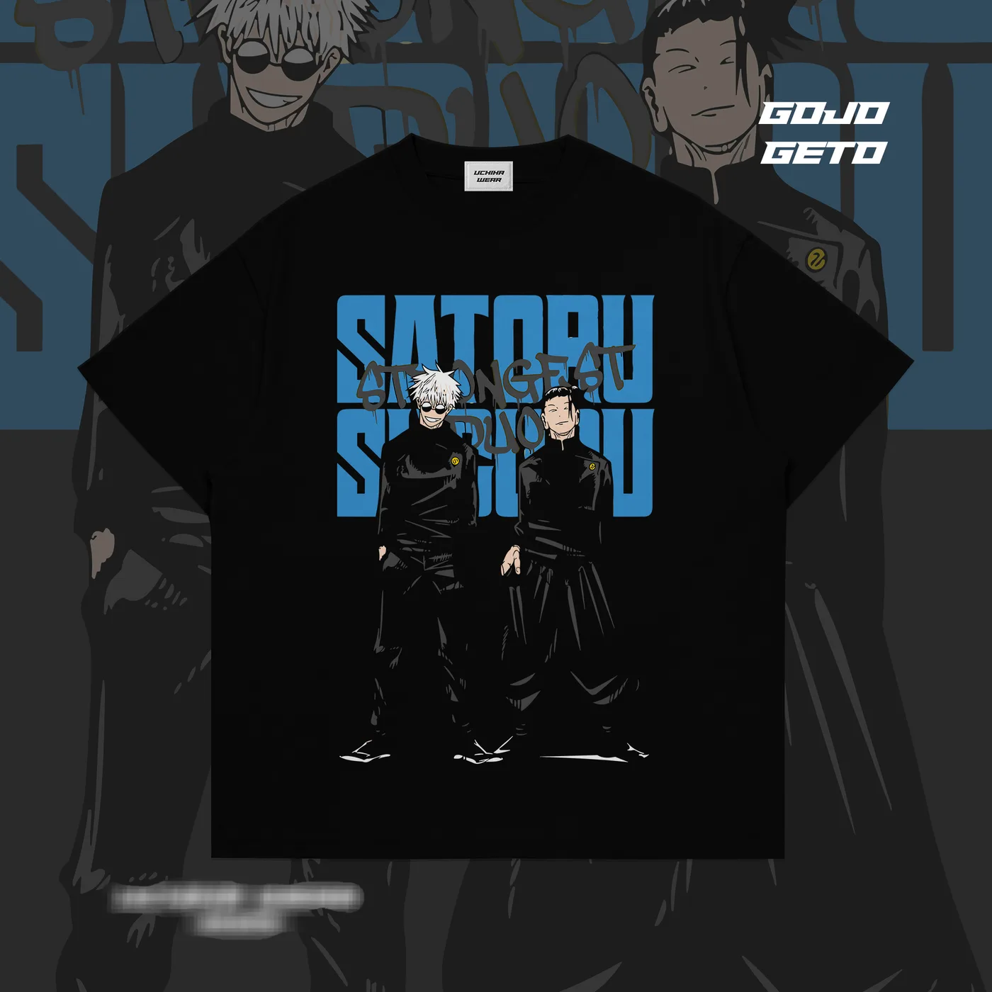 Gojo & Geto Jujutsu Kaisen Shirt (Black)