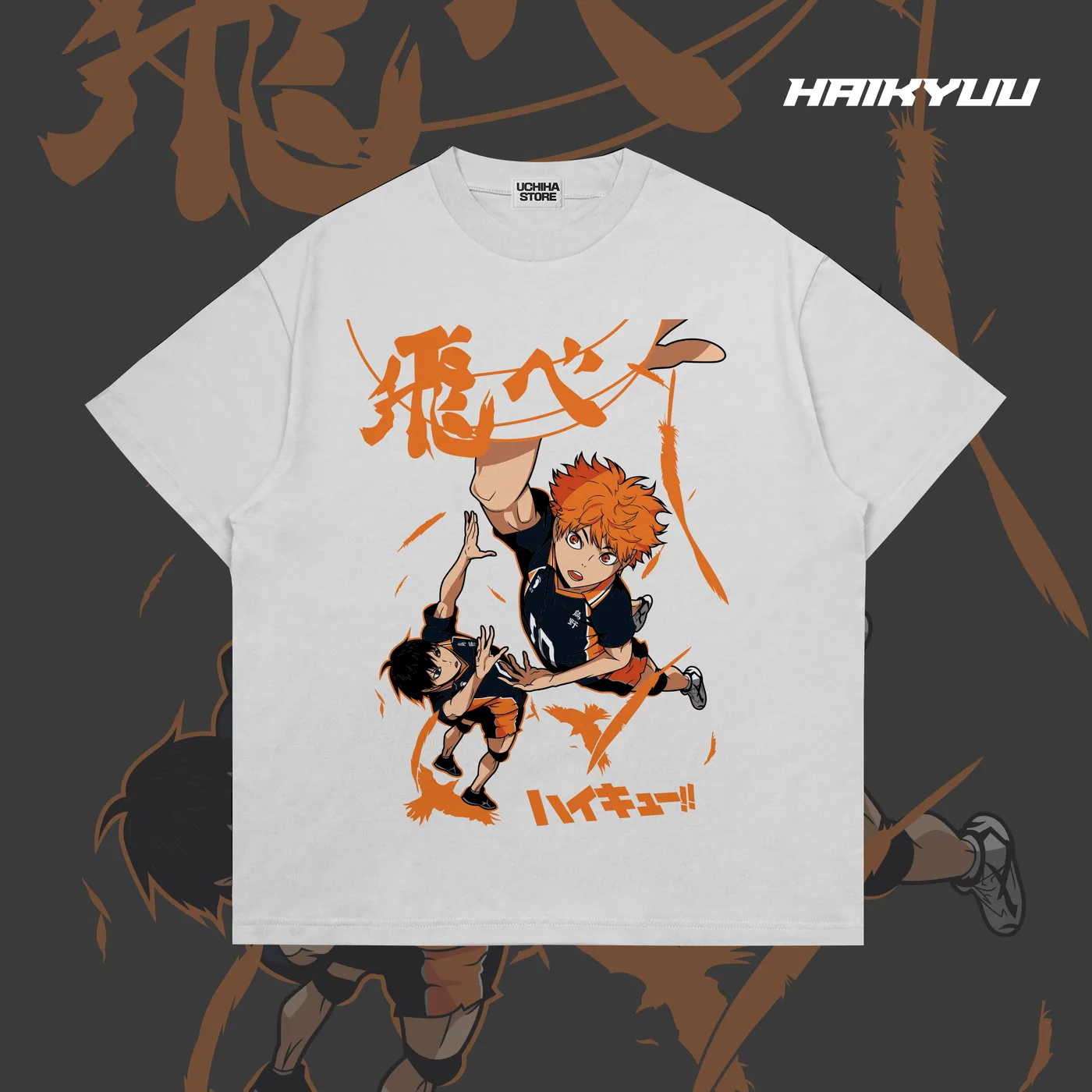 Hinata & Kageyama Haikyuu Shirt (White)