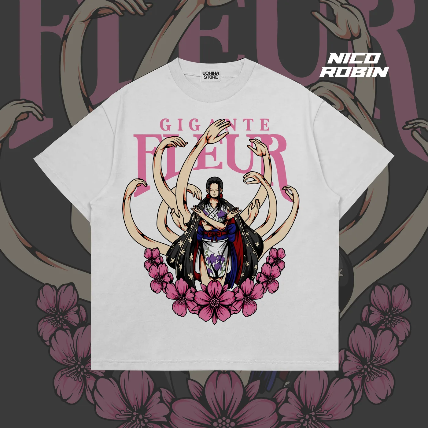 Nico Robin One Piece Shirt (White)
