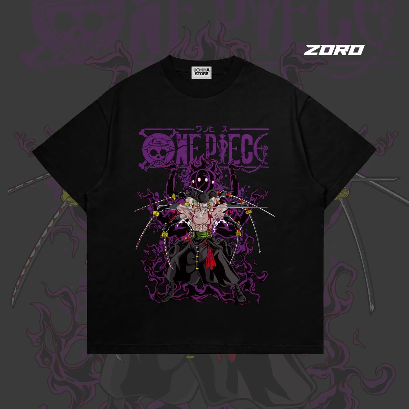 Roronoa Zoro One Piece Shirt (Black)