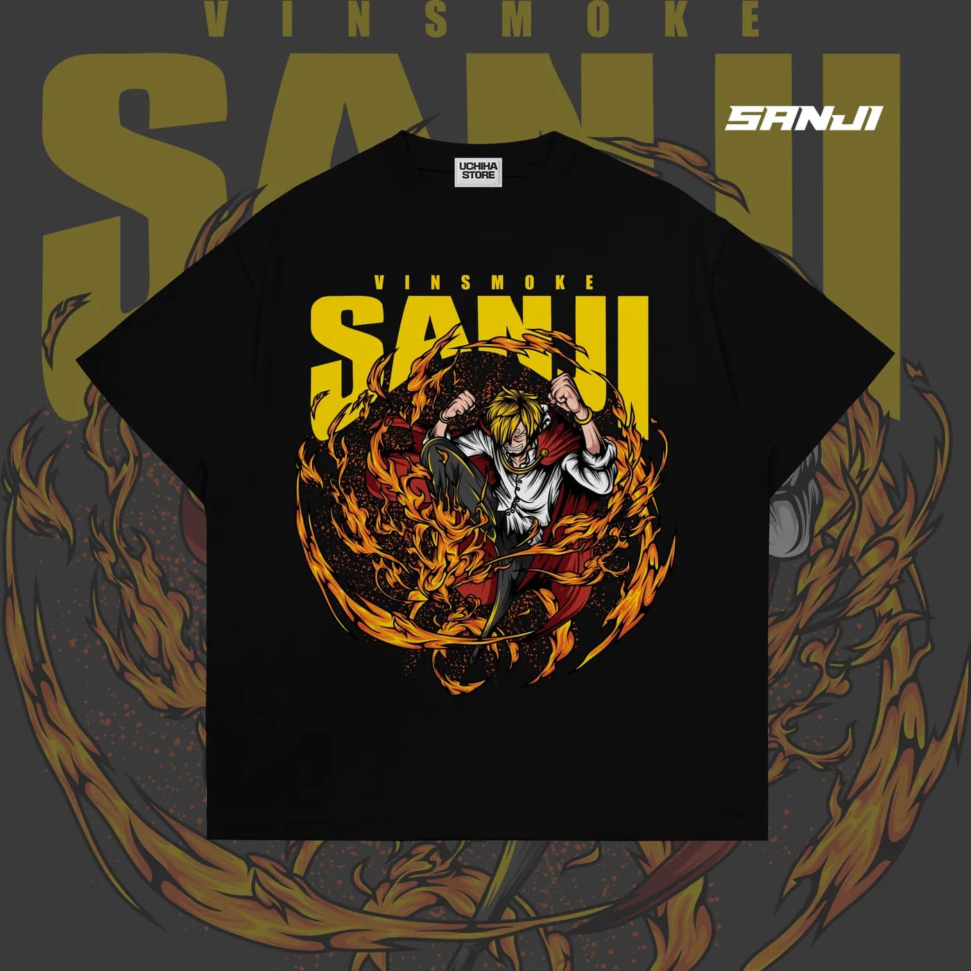 Sanji One Piece Shirt (Black)