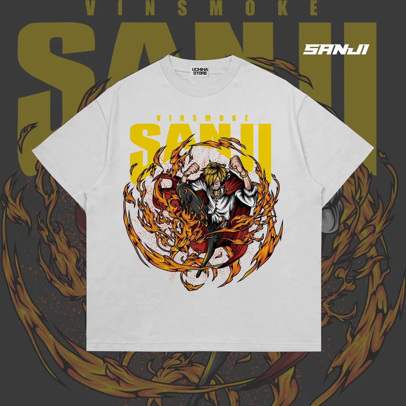 Sanji One Piece Shirt (White)