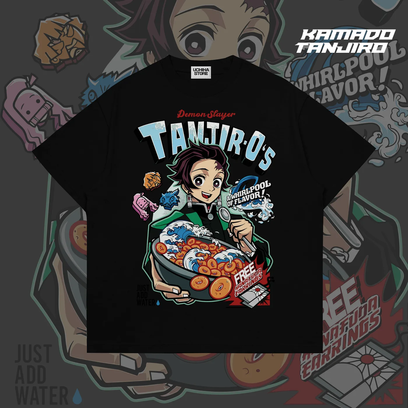 Tanjiro Demon Slayer Shirt (Black)